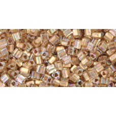 Треугольный ТОХО 11/0 Gold-Lined Rainbow Crystal (994) - 250гр