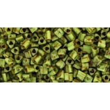 Треугольный ТОХО 11/0 HYBRID Sour Apple - Picasso (Y310) - 100гр