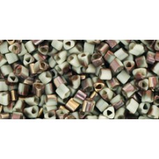 Японский треугольный бисер TOHO Beads 11/0 HYBRID Apollo - Frosted Lt Beige (Y856F)