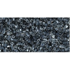 Рубка ТОХО 11/0 Inside-Color Crystal/Dk Opaque Purple-Lined (344) - 250гр