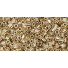 Рубка ТОХО 11/0 Gold-Lined Crystal (989) - 250гр