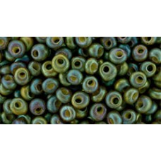 Японский бисер магатама TOHO Beads 3мм Opaque-Rainbow Khaki (1627) - 250гр