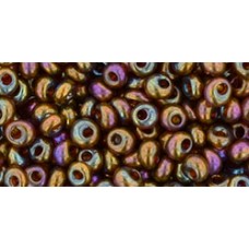 Магатама ТОХО 3мм Gold-Lustered Dk Topaz (459) - 250гр