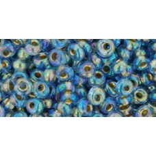 Магатама ТОХО 3мм Gold-Lined Rainbow Lt Sapphire (997) - 250гр