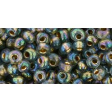 Магатама ТОХО 3мм Gold-Lined Rainbow Black Diamond (999) - 250гр