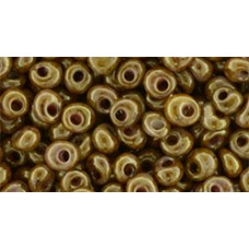 Магатама ТОХО 3мм HYBRID Luster - Opaque Rose/Gold Topaz (Y184) - 250гр