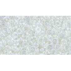 Деми раунд ТОХО 8/0 Transparent-Lustered Crystal (101) - 100гр Деми раунд ТОХО 8/0 Transparent-Lustered Crystal (101) - 100гр