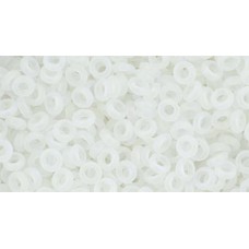 Деми раунд ТОХО 8/0 Transparent-Rainbow-Frosted Crystal (161F) - 100гр Деми раунд ТОХО 8/0 Transparent-Rainbow-Frosted Crystal (161F) - 100гр