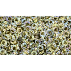 Бисер Деми Раунд ТОХО 8/0 Inside-Color Crystal/Gold-Lined (262) - 100гр Бисер Деми Раунд ТОХО 8/0 Inside-Color Crystal/Gold-Lined (262) - 100гр