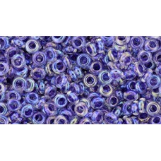 Бисер Деми Раунд ТОХО 8/0 Inside-Color Rainbow Crystal/Grape-Lined (774) - 100гр