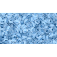 Бисер Деми Раунд ТОХО 8/0 Inside-Color Crystal/Neon Ice Blue-Lined (976) - 100гр