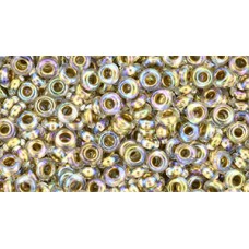 Деми раунд ТОХО 8/0 Gold-Lined Rainbow Crystal (994) - 100гр