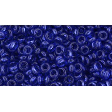 Деми раунд ТОХО 8/0 HYBRID Transparent - Lapis Blue (YPS0054) - 100гр