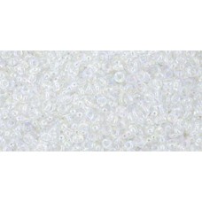 Деми раунд ТОХО 11/0 Transparent-Rainbow Crystal (161) - 100гр