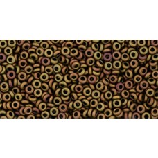 Деми раунд ТОХО 11/0 Opaque-Pastel-Frosted Mudbrick (618) - 100гр