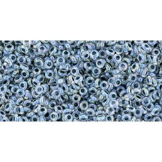 Бисер Деми Раунд ТОХО 11/0 Inside-Color Rainbow Crystal/Montana Blue-Lined (773) - 100гр