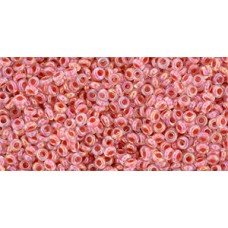 Бисер Деми Раунд ТОХО 11/0 Inside-Color Rainbow Crystal/Salmon-Lined (779) - 100гр