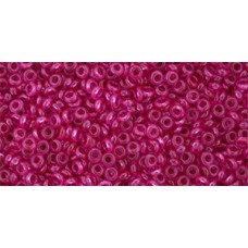 Деми раунд ТОХО 11/0 HYBRID Transparent - Pink Yarrow (YPS0051) - 100гр