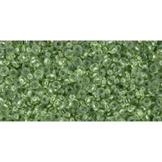 Деми раунд ТОХО 11/0 HYBRID Transparent - Greenery (YPS0053) - 100гр