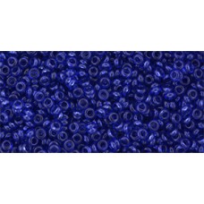 Деми раунд ТОХО 11/0 HYBRID Transparent - Lapis Blue (YPS0054) - 100гр