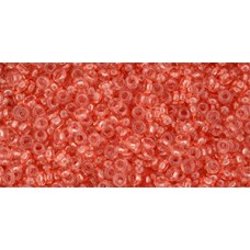 Деми раунд ТОХО 11/0 HYBRID Transparent - Peach Echo (YPS0056) - 100гр