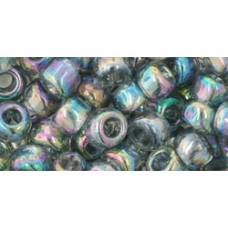 Круглый бисер ТОХО 3/0 Transparent-Rainbow Gray (176B) - 250гр