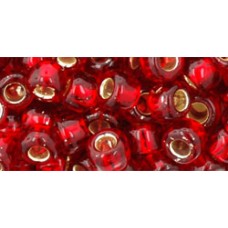 Круглый бисер ТОХО 3/0 Silver-Lined Ruby (25C) - 250гр
