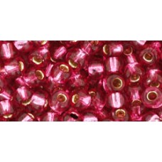 Круглый бисер ТОХО 6/0 Silver-Lined Mauve (2218) - 250гр