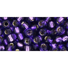 Круглый бисер ТОХО 6/0 Silver-Lined Purple (2224) - 250гр