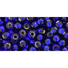 Круглый бисер ТОХО 6/0 Silver-Lined Cobalt (28) - 250гр