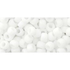 Круглый бисер ТОХО 6/0 Opaque-Frosted White (41F) - 250гр