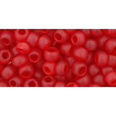 Круглый бисер ТОХО 6/0 Transparent-Frosted Siam Ruby (5BF) - 250гр