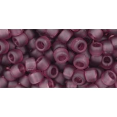 Круглый бисер ТОХО 6/0 Transparent-Frosted Med Amethyst (6BF) - 250гр