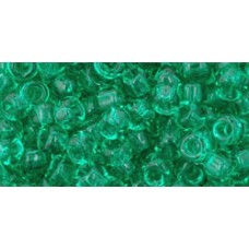 Круглый бисер ТОХО 6/0 Transparent Beach Glass Green (72) - 250гр