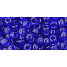 Круглый бисер ТОХО 6/0 Transparent Cobalt (8) - 250гр
