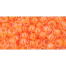 Круглый бисер ТОХО 6/0 Luminous Neon Orange (802) - 250гр