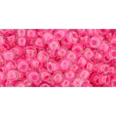 Круглый бисер ТОХО 6/0 Luminous Neon Pink (978) - 250гр