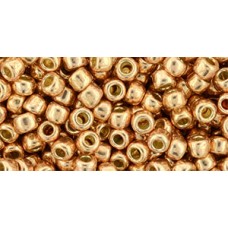 Круглый бисер ТОХО 6/0 PermaFinish - Galvanized Rose Gold (PF551) - 250гр