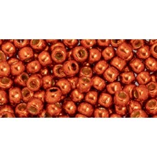 Круглый Бисер ТОХО 6/0 PermaFinish Galvanized Saffron (PF562) - 250гр