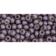 Круглый Бисер ТОХО 6/0 PermaFinish Metallic Matte Pink Pewter (PF568F) - 250гр