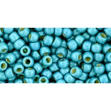 Круглый Бисер ТОХО 6/0 PermaFinish Frosted Galvanized Teal (PF569F) - 250гр
