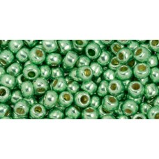 Круглый Бисер ТОХО 6/0 PermaFinish Galvanized Mint Green (PF570) - 250гр