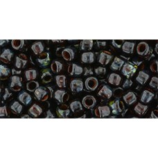 Круглый бисер ТОХО 6/0 HYBRID Transparent Siam Ruby - Picasso (Y316) - 250гр