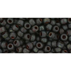 Круглый бисер ТОХО 6/0 HYBRID Transparent Frosted Siam Ruby - Picasso (Y316F) - 250гр