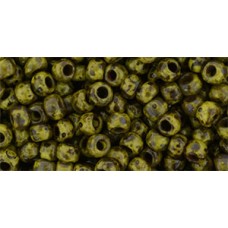 Круглый бисер ТОХО 6/0 HYBRID Opaque Dandelion - Picasso (Y319) - 250гр