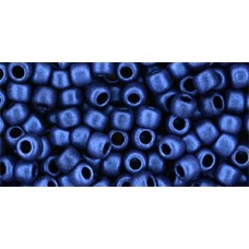 Круглый бисер ТОХО 6/0 HYBRID Metallic Suede - Blue (Y613) - 250гр
