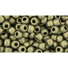 Круглый бисер ТОХО 6/0 HYBRID Metallic Suede - Gold (Y615) - 250гр