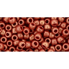 Круглый бисер ТОХО 6/0 HYBRID Sueded Gold Opaque Pepper Red (Y623) - 250гр