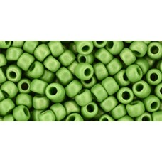 Круглый бисер ТОХО 6/0 HYBRID Sueded Gold Opaque Mint Green (Y624) - 250гр