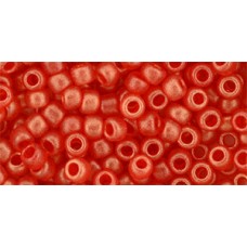 Круглый бисер ТОХО 6/0 HYBRID Sueded Gold Siam Ruby (Y625) - 250гр